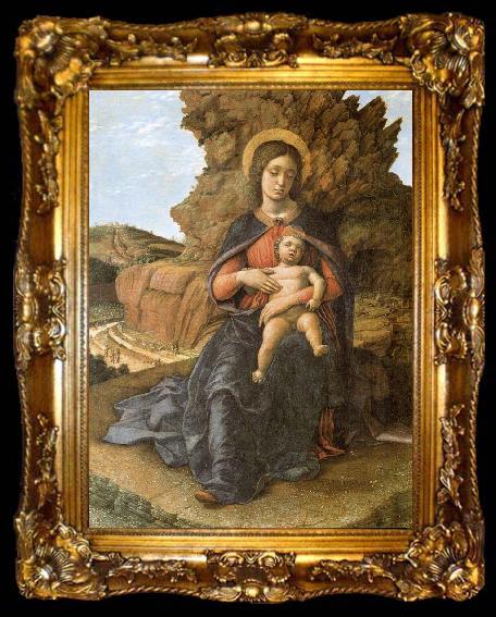 framed  Andrea Mantegna The Madonna and the Nino, ta009-2